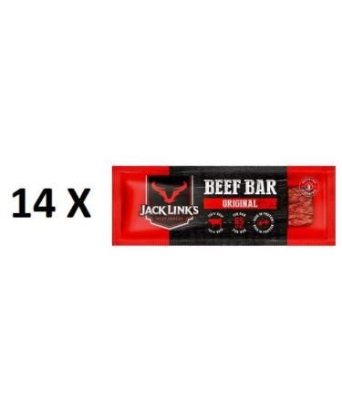 14 bars Jack Link's Beef Bar Original 22.5g each