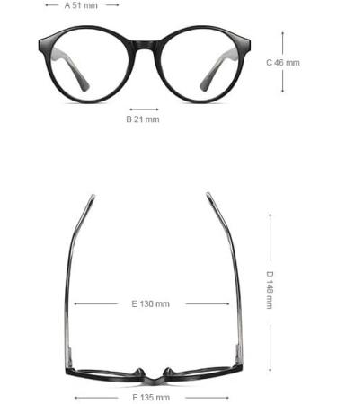 Qinzhenz Clearly Reading Glasses - Designer Computer Readers Anti-Blue Light Unisex +0.00 (C1) | Shop Internationally - Buy Online on GoSupps.com