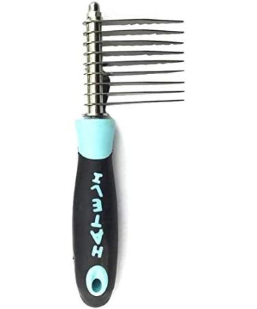 Anigood Professional Comb Dematting Rake Pet Shedding Tool Dog Cat Hair Grooming Brush (Blue) - Buy Online on GoSupps.com
