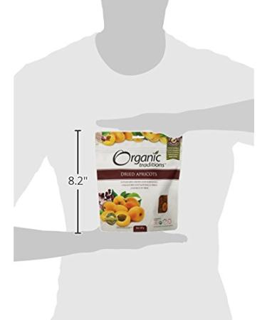 Organic Traditions Dried Apricots - 8oz | Certified Organic & Delicious - Buy Online on GoSupps.com