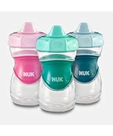 NUK Sippy Cup Set - Green, Blue & Pink (3-Pack) - Buy Online on GoSupps.com