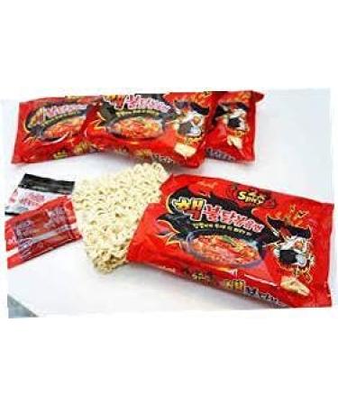 Samyang 2X Spicy Hot Chicken Flavor Ramen - Korean Spicy Noodle 10 Pack (140g Each) - Spicy 4.93 Ounce - Buy Online on GoSupps.com
