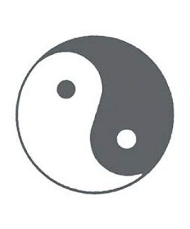 Kanji Yin Yang Dragon Black Temporary Tattoos Set - Pack of 10 - Buy Online on GoSupps.com