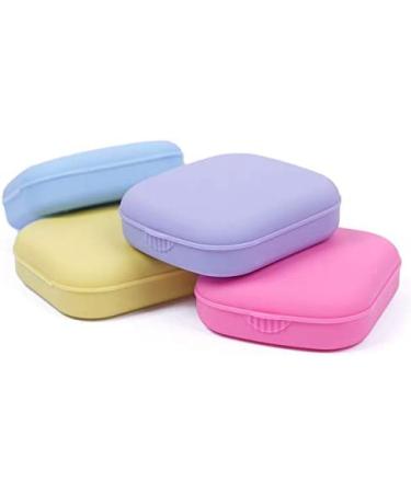 Cute Purple Mini Contact Lens Travel Case with Mirror - Easy Carry Holder - Buy Online on GoSupps.com