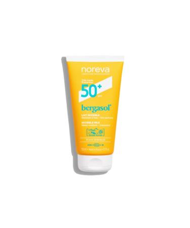 Noreva - Bergasol - Lait Invisible SPF50+ - Tr s Haute Protection Solaire UVA UVB Infrarouges Lumi re Bleue - Hydrate Nourrit Prot ge - D s 3 Mois - Fabrication Fran aise - 150ml