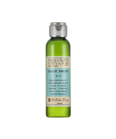 Magic Drops No. 5 Multi-Purpose Beauty Oil with Natural Oils & Vitamin E For Face Body & Hair Soft Smooth & Radiant Look 3.7 fl oz (110 ml)