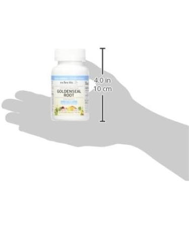 Eclectic Goldenseal Root 400mg FDUV Blue 100 Count - Premium Herbal Supplement - Buy Online on GoSupps.com
