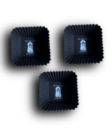 The Candle Daddy Gummies (3) Black Square Silicone Wax Warmers Reusable A Must Have for All Wax Melt Users