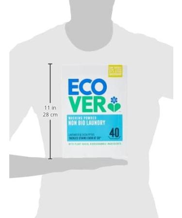 Ecover Non-Bio Washing Powder 3 kg - 40 Washes | Eco-Friendly Laundry Detergent - Buy Online on GoSupps.com