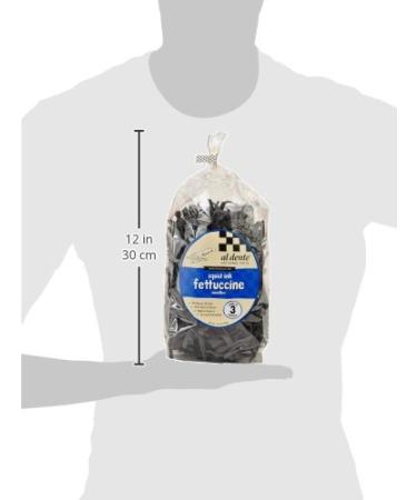 Al Dente Squid Ink Fettuccine 10oz (283g) - Pack of 6 | Premium Quality Pasta - Buy Online on GoSupps.com