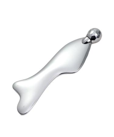 Mermaid Head Gua Sha Board for Lifting and Firming Beauty Full Body Face. Mermaid Gua Sha Board Silver