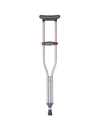 Crutches for Adults Underarm Aluminum Axillary Crutches Height Adjustable Injury or Surgery Support for Men - Lightweight Durable with HOJZ Handles Single crutch Great for Travel o Selfless dedication