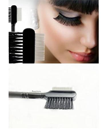 Buy BeautyU&Me Steel Eyebrow Eyelash Dual-Comb Extension Brush - Premium Metal Cosmetic Tool for Perfect Makeup | International Shipping Available - Buy Online on GoSupps.com