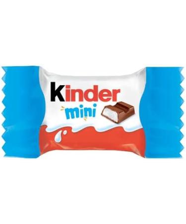 KINDER CHOCOLATE/CHOCOLAT Bar Mini Milk Chocolate Candy Bar with a Milky Filling 16 Individually Wrapped Milk Chocolates Per Bag (12 pack) Kinder Chocolate Mini 12 bags (16 pieces each) - Buy Online on GoSupps.com