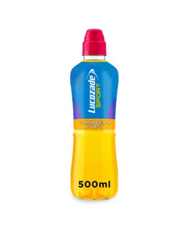 Lucozade Sport Isotonic Energy Drink 24x500ml (Caribbean Burst) Caribbean Burst 500 ml (Pack of 24)