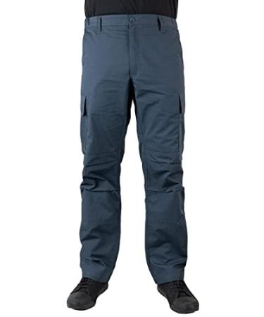 LA Police Gear Men's Core Cargo Lightweight Tactical Pants, Durable Ripstop Cargo Pants for Men, Stretch Waistband CCW Pants Midnight 40W x 30L