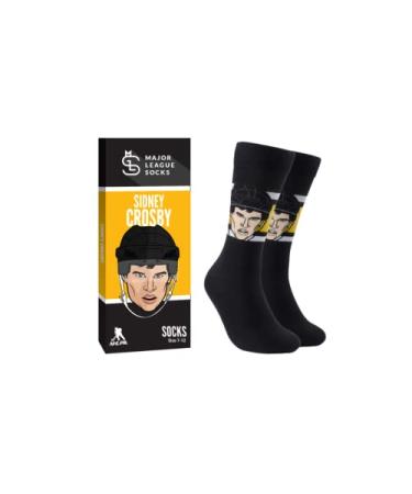 Major League Socks - Pittsburgh Penguins - Various Players - Hockey Fan Gift, Unisex, One Size (7-13) Collectible Merchandise Sidney Crosby