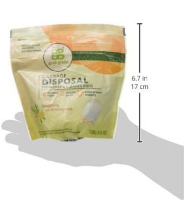 Grab Green Tangerine Garbage Disposal Cleaner 12 CT - Eco-Friendly Solution for a Fresh Kitchen - Buy Online on GoSupps.com