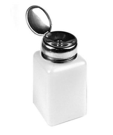 BlastCase 200ml Nail Polish Remover Alcohol Liquid Press Pumping Dispenser Empty Bottle 200ml white