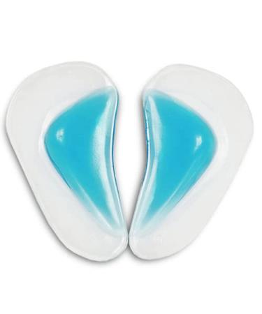 Gel Arch Support Set  4 Pcs Plantar Fasciitis Sleeves/Shoe Insoles for Flat Feet  Reusable Soft Silicon Arch Sleeves with Padded Cushions for Plantar Fasciitis  Flat Feet  Heel Spurs -Women & Men