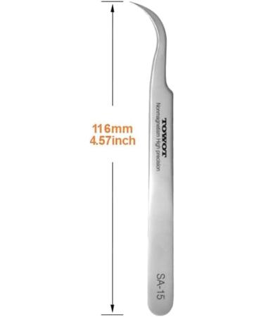 2 PCS Professional Stainless Steel Tweezers Tweezers for Eyebrows Facial Hair Sharp Ingrown Hair Tweezers for Women and Men Pointed Tweezers Set for Craft Jewelry-Making - Buy Online on GoSupps.com