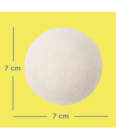 Handmade Sheep's Wool Dryer Balls - Set of 4 White Balls - Natural Eco Fabric Softener for Tumble Dryers - Anti-Static - Buy Online on GoSupps.com