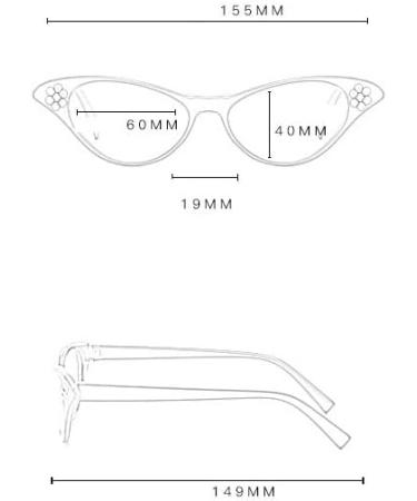PARWANA Anti UV Blue Light Blocking Cat-Eye Reading Glasses | Lightweight Computer Eyeglasses +100 Red - Shop Internationally - Buy Online on GoSupps.com