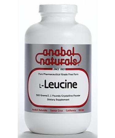 Anabol Naturals L-Leucine 500 gram Free Form Crystalline Powder
