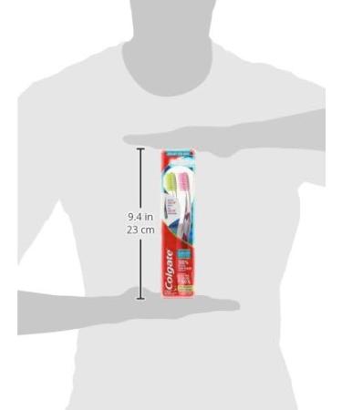 Colgate Slim Soft Toothbrush Advanced 2 Count - Buy Online on GoSupps.com