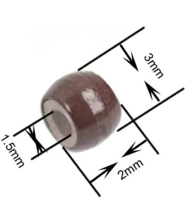 600pcs/lot 3.0mm Silicone Nano Rings Hair Extension Nano Beads Silicone Lined Nano Rings Micro Rings Beads Links for Hair Extensions (Brown) 600pcs/lot Brown - Buy Online on GoSupps.com
