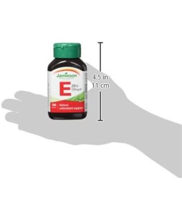 Jamieson Vitamin E 200IU 100's - Essential Antioxidant Supplement - Buy Online on GoSupps.com