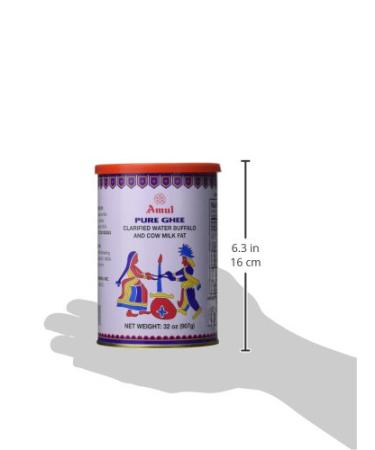 Amul Pure Ghee 1L (905g) - Best Quality Indian Ghee for Cooking and Ayurvedic Benefits - Buy Online on GoSupps.com