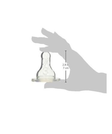Dr. Brown's Natural Flow Level 3 Standard Nipple - 6 Nipples, Pack of 6 - Top Quality Baby Bottle Nipples - Buy Online on GoSupps.com
