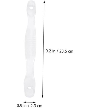 Sleeve Protectors 8 Pcs with Big Splitter, Thumb Protector, and Hallux Valgus Separators - Convenient Straps for Men - Soft Elasto Gel - Transparent - 23.5x2.3cm - Set of 2 - Buy Online on GoSupps.com