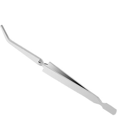 Beavorty 1pc Tweezers Nail Art Clip Nail Pincher Double Head Phototherapy Nail 17*0.9cm Silver - Buy Online on GoSupps.com