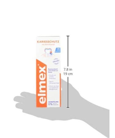 Elmex Mouth Rinsing Caries Protection 400ml - Antibacterial Alcohol-Free Tooth Cleaner for Daily Use - Double-Active Calcium Fluoride Shield (2-Pack) | International Shipping Available - Buy Online on GoSupps.com
