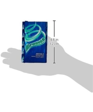 AIRWAVES 5 Etuis de 10 Chewing-Gum sans Sucres aux Go ts Menthol & Eucalyptus 70g - Buy Online on GoSupps.com