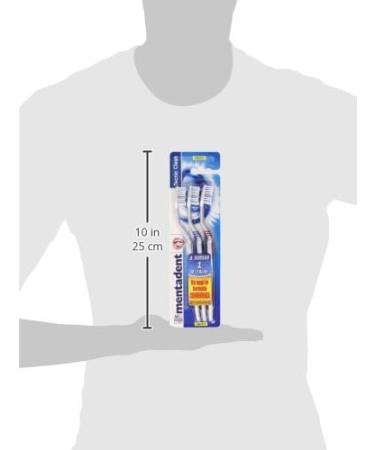 Buy Mentadent 3 Medium-Sized Toothbrushes - International Shipping Available | Quality Oral Care - Buy Online on GoSupps.com
