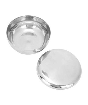 Men's Beard Shaving Bowl | Stainless Steel Soap Foam Cup & Dish with Lid for Perfect Shaving Care - Buy Online on GoSupps.com