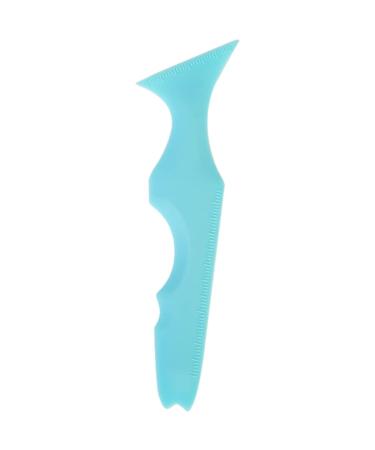 Beaupretty Silicone Beauty Ruler Eye Liner Eyeshadow Guide Applicator Stencil Makeup Stamp Girl Suite Travel Blue