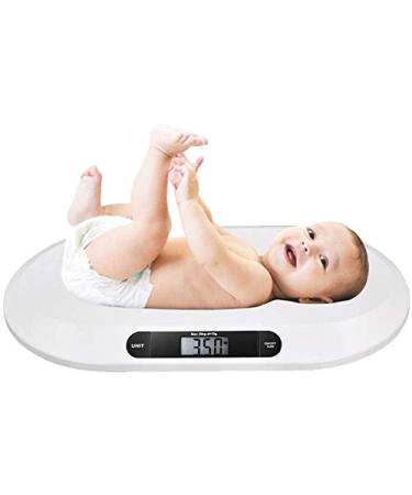 Bakaji Electronic Libra for Children with a digital LCD display scale for newborns 20 kg/44 automatic shutdown color white