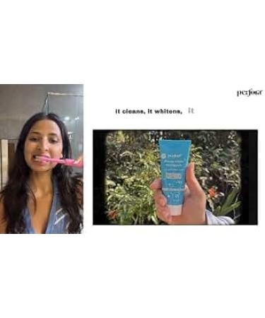 Perfora Teeth Whitening Toothpaste for Stain Removal - 150 g | Fluroide & SLS Free Tooth Paste for Adult & Kids | N-Ha for Teeth Remineralisation & Oral Care | No Artificial Sweetners | Tripe Mint - Buy Online on GoSupps.com
