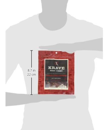 KRAVE Beef Jerky - Garlic Chili Pepper, 2.7 oz | Gourmet Protein Snack - Buy Online on GoSupps.com