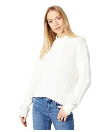 Lucky Brand Textured Turtle Neck Cream XL (US 12-14)