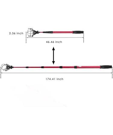 Aquadalus 6ft/15ft Club Golf Retriever with Headcover - Stainless Telescopic Extendable Ball Retriever - Buy Online on GoSupps.com