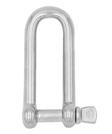 MarineNow 316 Stainless Steel Long D-Shackle Marine Grade Choose Size and Pack Quantity 04 mm 01-Pack