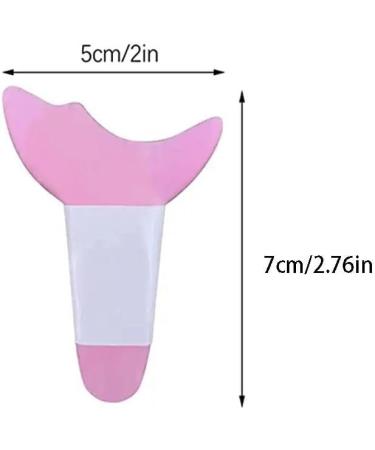 Silicone Eyeliner Stencils Eye Makeup Aid Eyebrow Eyeliner Shaper Assistant Beauty Tool Face Cream Mask Applicator Makeup Tool One Size Pink - Buy Online on GoSupps.com