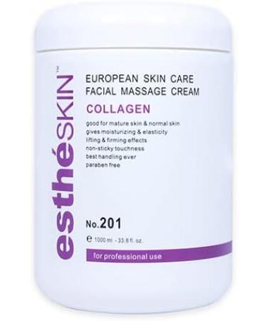 EstheSKIN Collagen Aloe Vitamin Facial Massage Cream - 3 Pack | Premium European Skin Care - 33.8 fl. oz. / 1000 ml - Buy Online on GoSupps.com