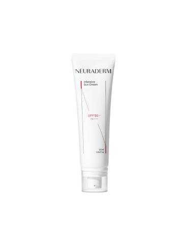 NEURADERM Intensive Sun Cream Silky Moisturizing Zinc Oxide Sunscreen Lotion SPF50 UVA UVB Protection Non-greasy and Silky Finish (50ml 1.69 fl.oz)