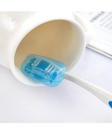 Travel Toothbrush Protector Cap - Portable Silicone Toothbrush Covers for Camping School & Business | 1 Set - Buy Online on GoSupps.com
